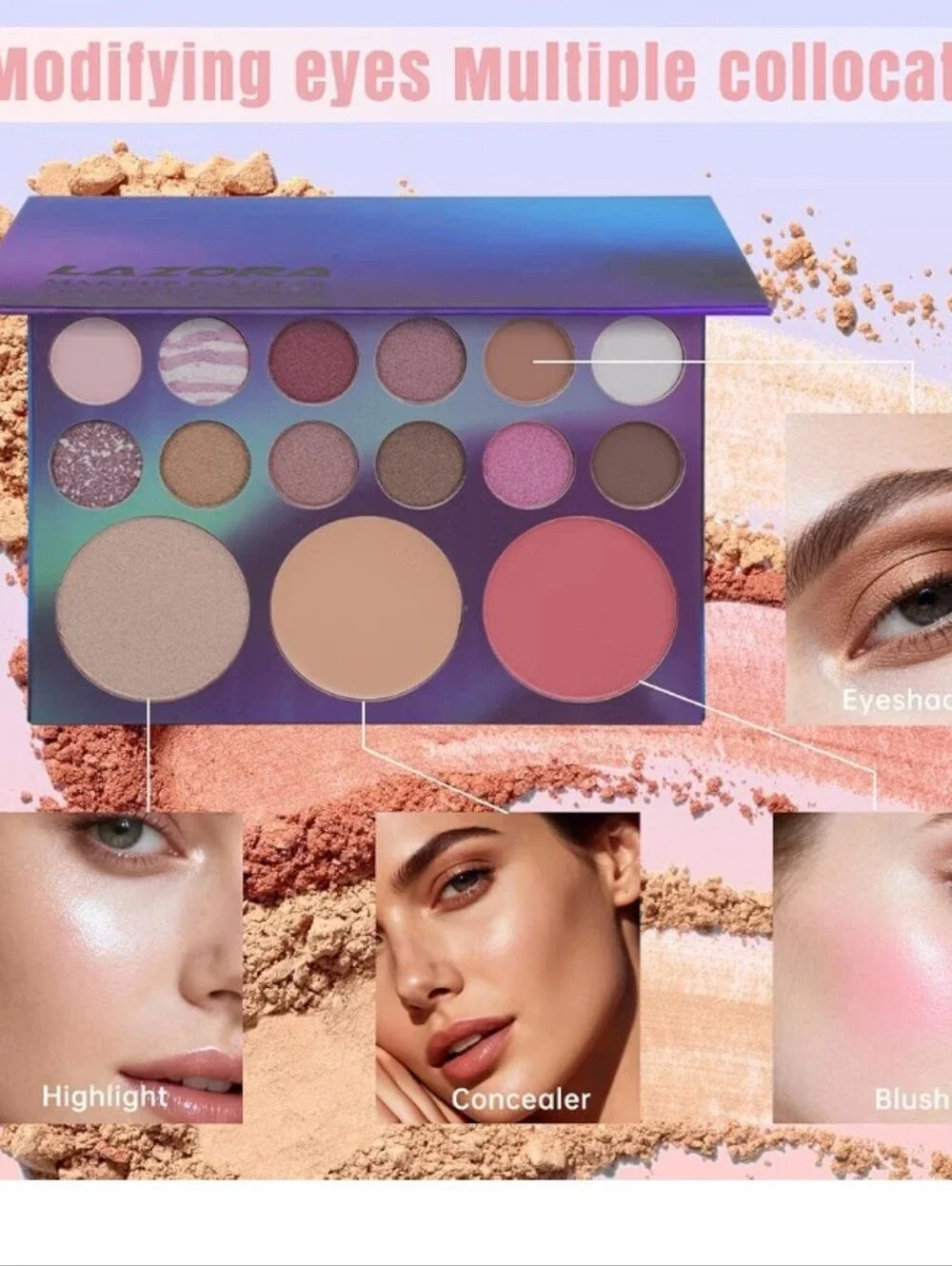 Makeup Kit for Women with Multicolor Floral Bag - Complete Beauty Set